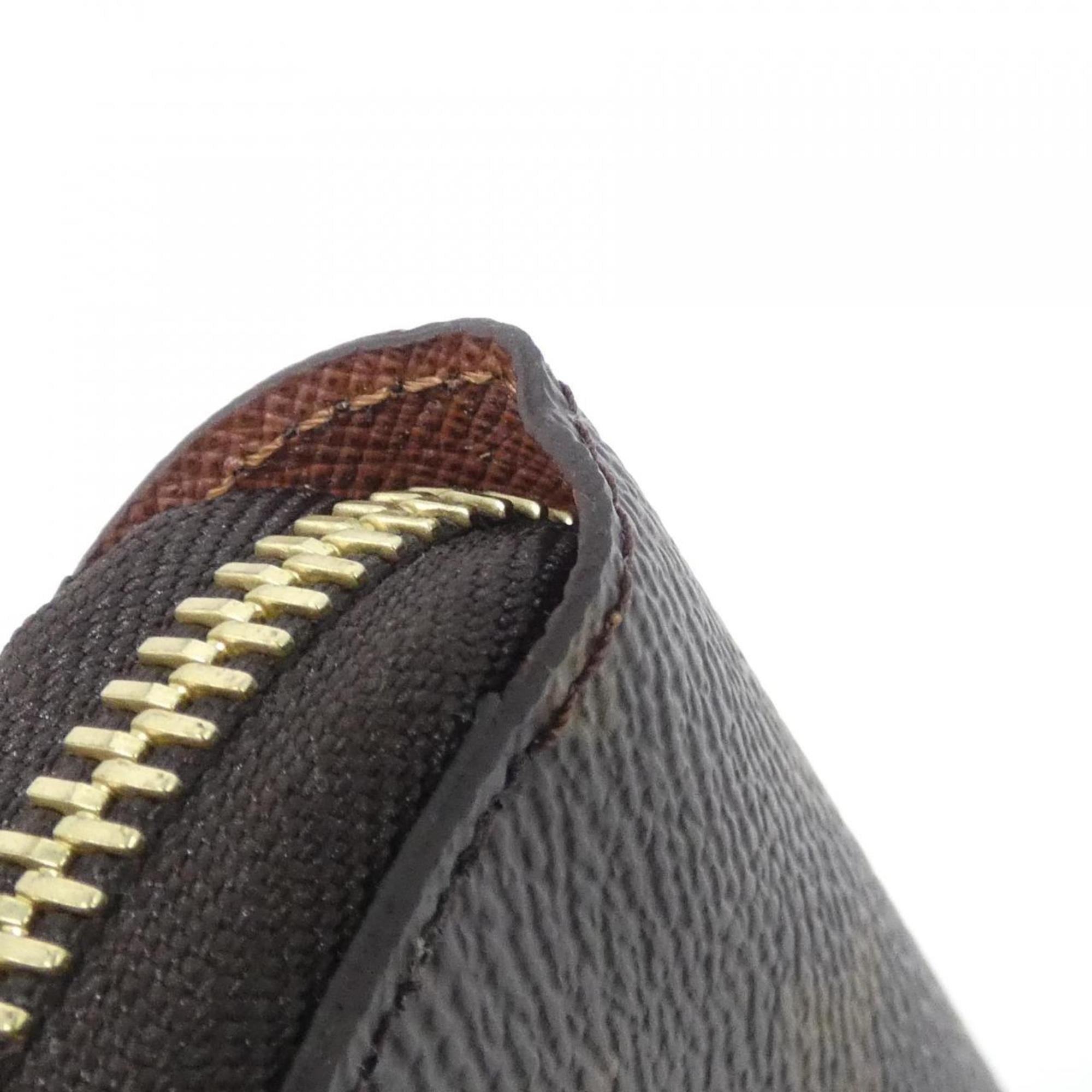 Louis Vuitton Marron Coated Canvas Long Wallet