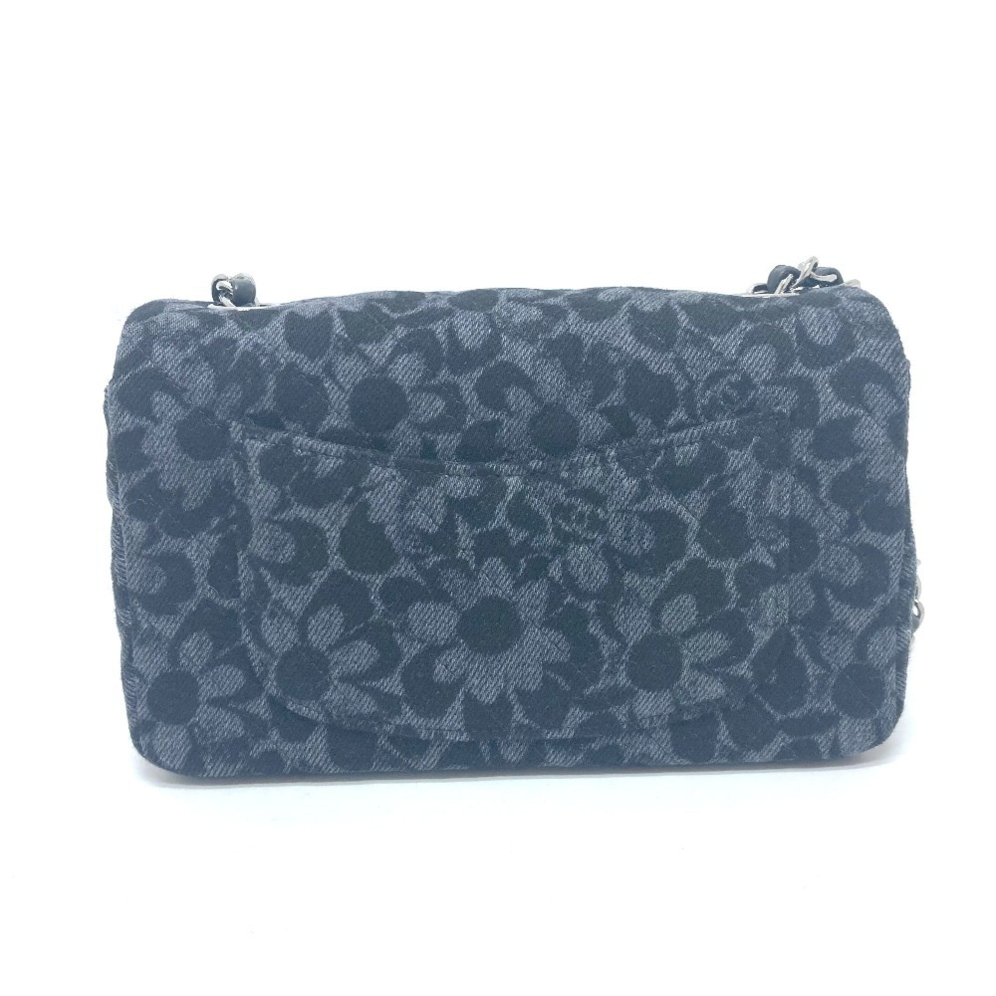 Chanel Black Denim Shoulder Bag