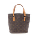 Louis Vuitton Monogram Brown Coated Canvas Leather Handbag