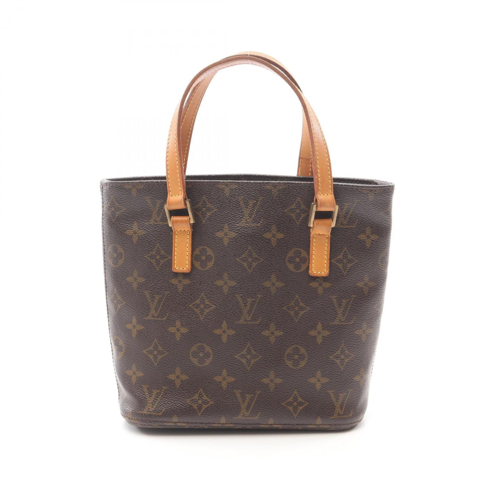 Louis Vuitton Monogram Brown Coated Canvas Leather Handbag