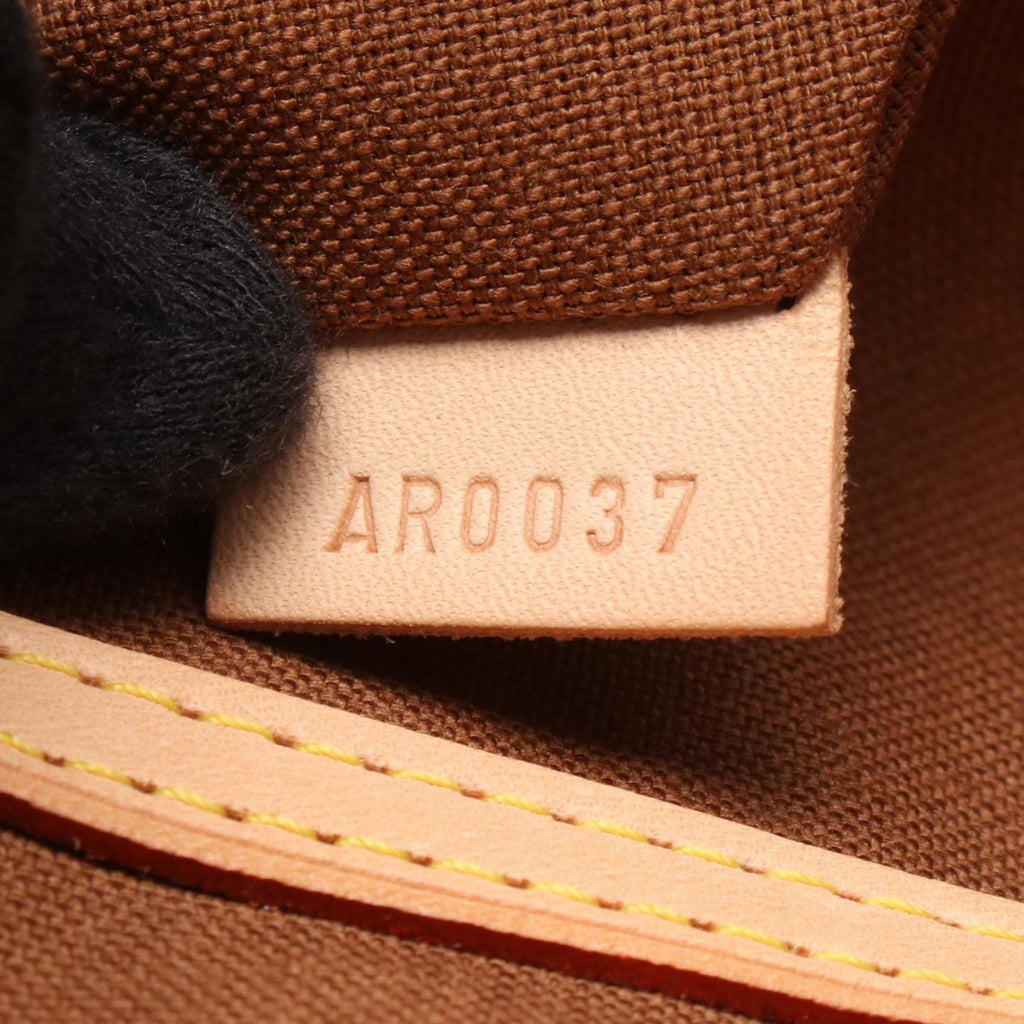 Louis Vuitton Brown Coated Canvas Leather Tote Bag