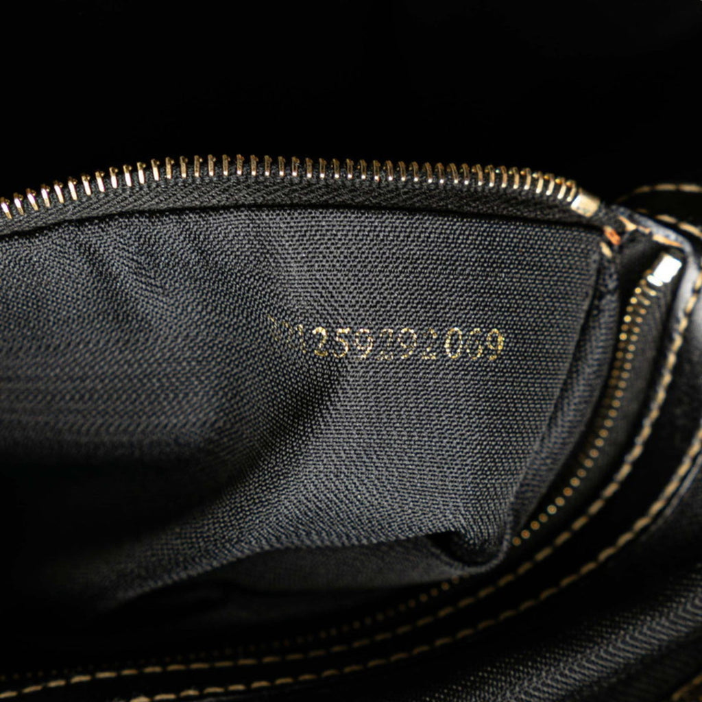 Fendi Zucchino Black Grayish Zucchino Pvc Leather Backpack