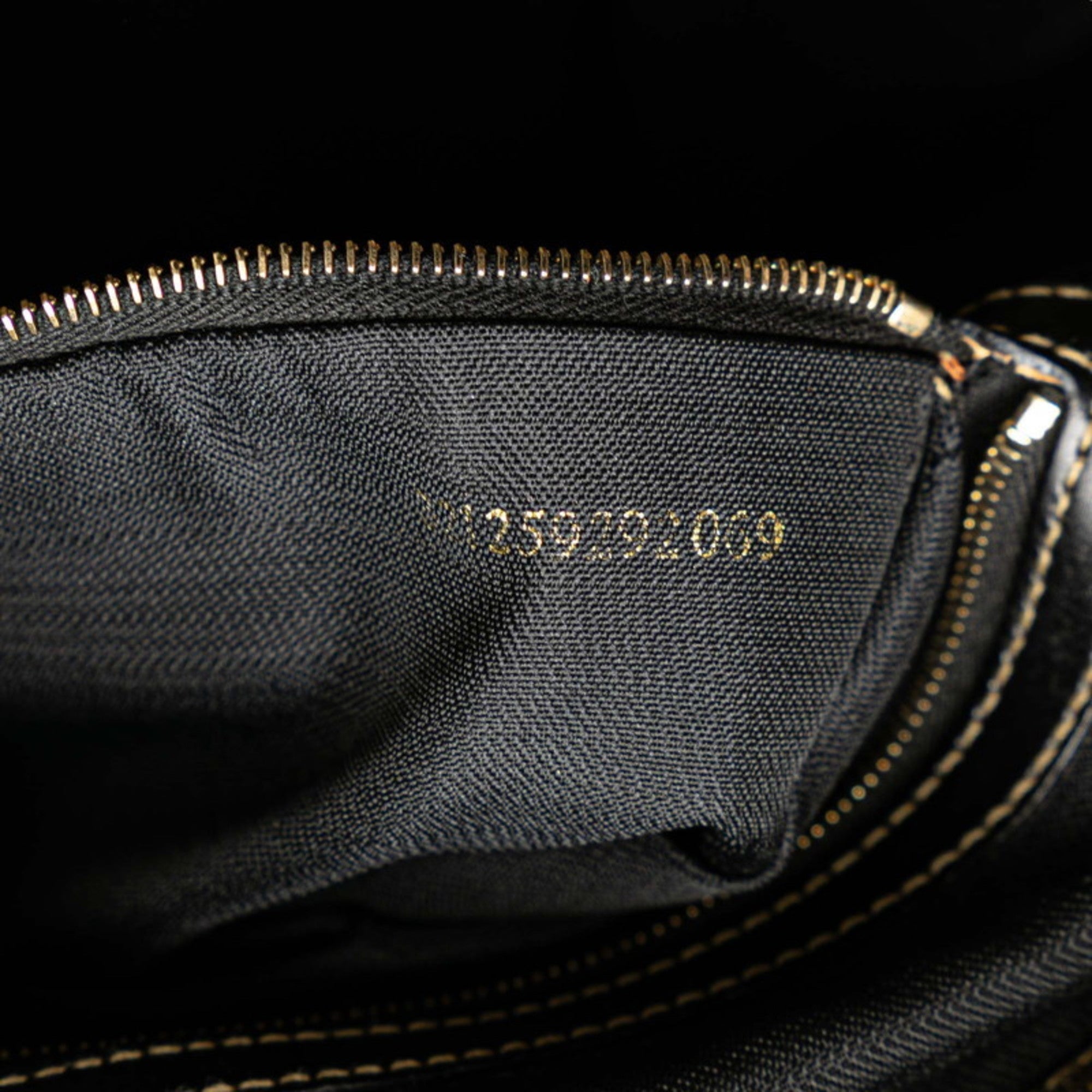 Fendi Zucchino Black Grayish Zucchino Pvc Leather Backpack