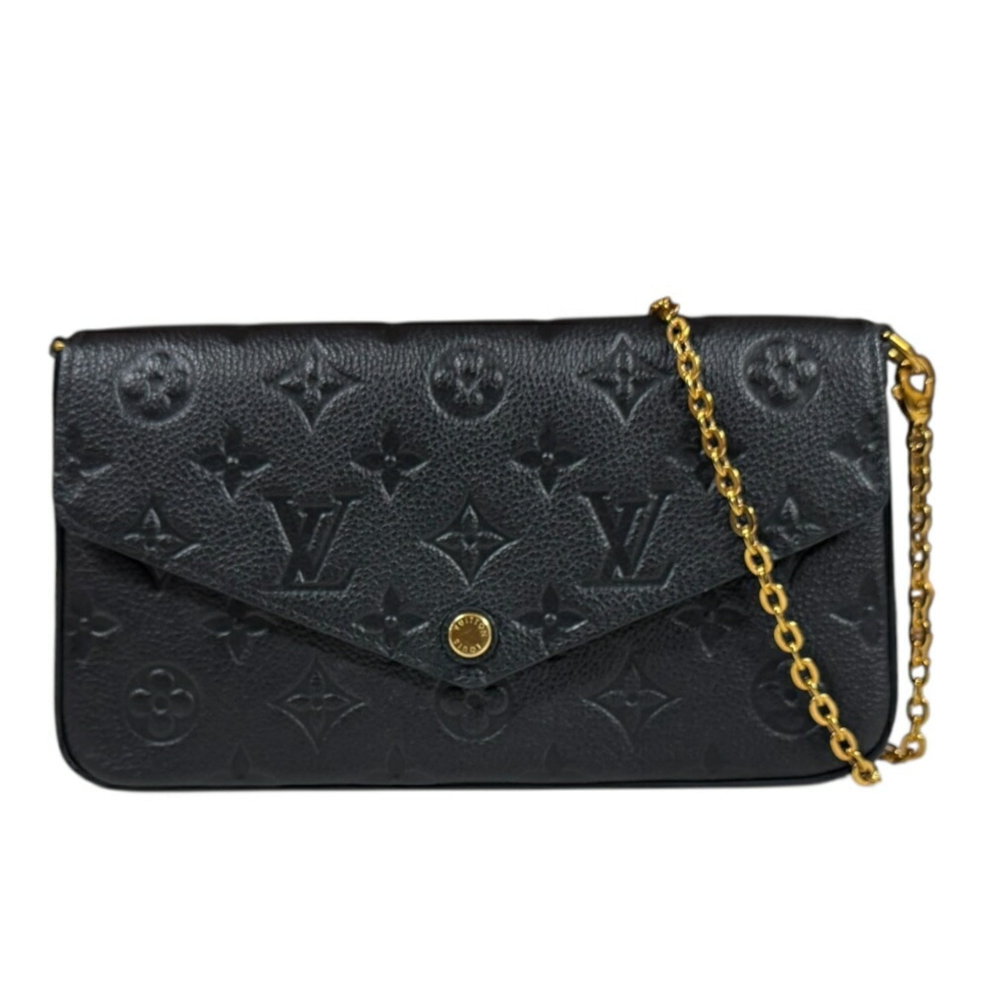 Louis Vuitton Black Monogram Empreinte Shoulder Bag