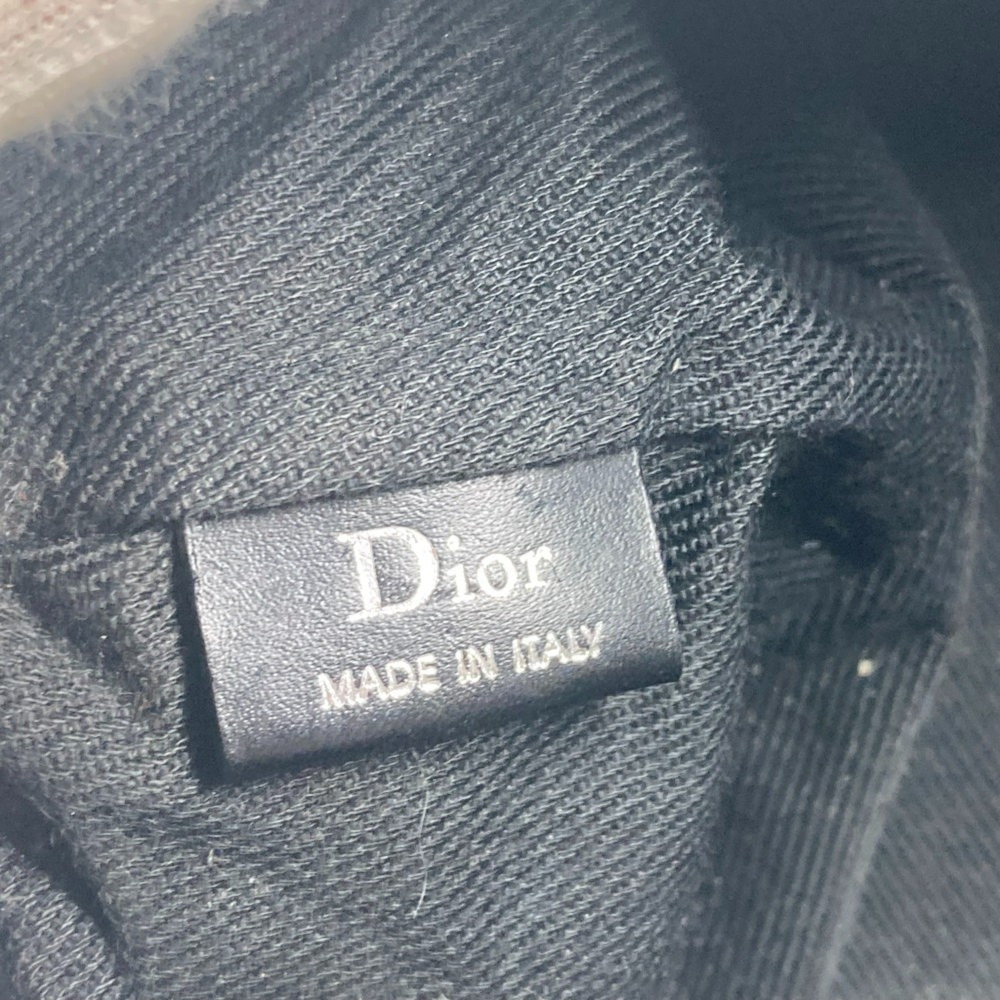 Christian Dior Black Canvas Leather Pouch (Pre-Owned)