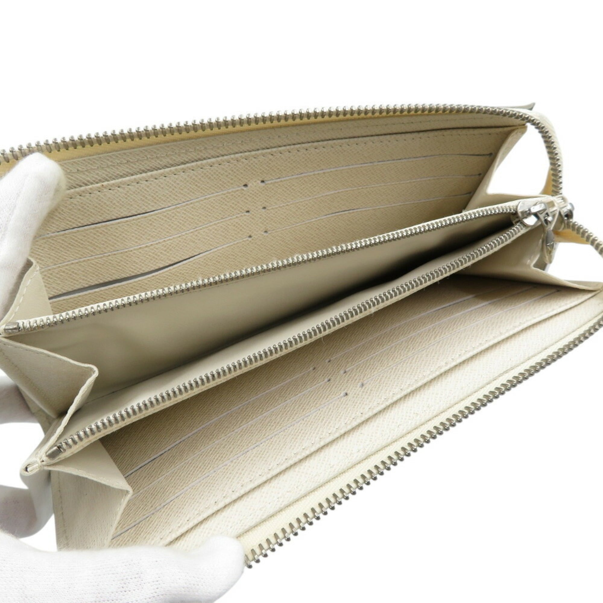 Louis Vuitton Lv Off White Epi Leather Coin Purse/Coin Case