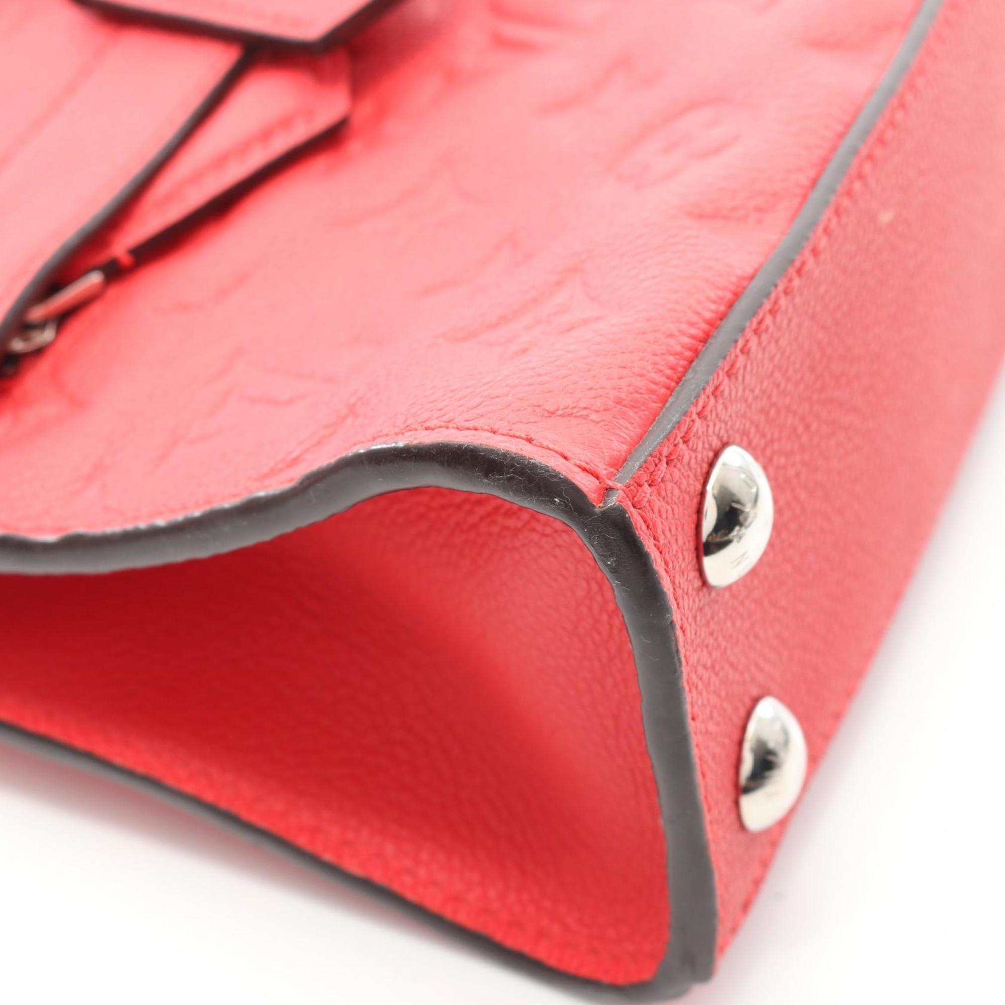 Louis Vuitton Red Color Monogram Empreinte Handbag