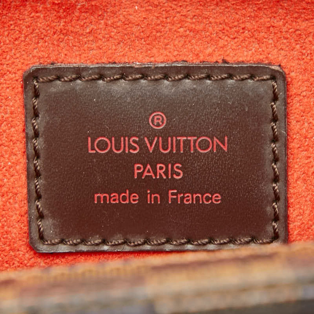 Louis Vuitton Brown Pvc Leather Handbag Tote Bag