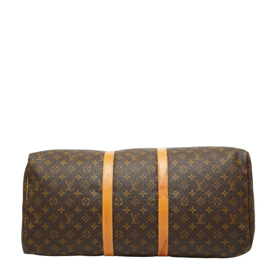 Louis Vuitton Brown Pvc Leather Boston Bag