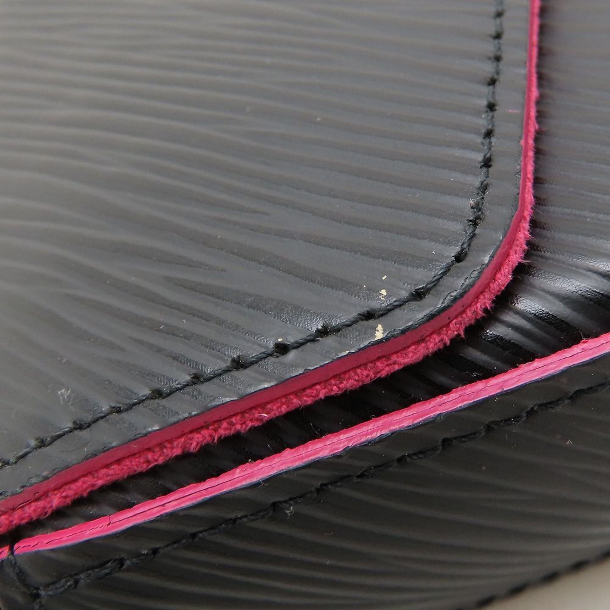 Louis Vuitton Hot Pink Noir Leather Pochette