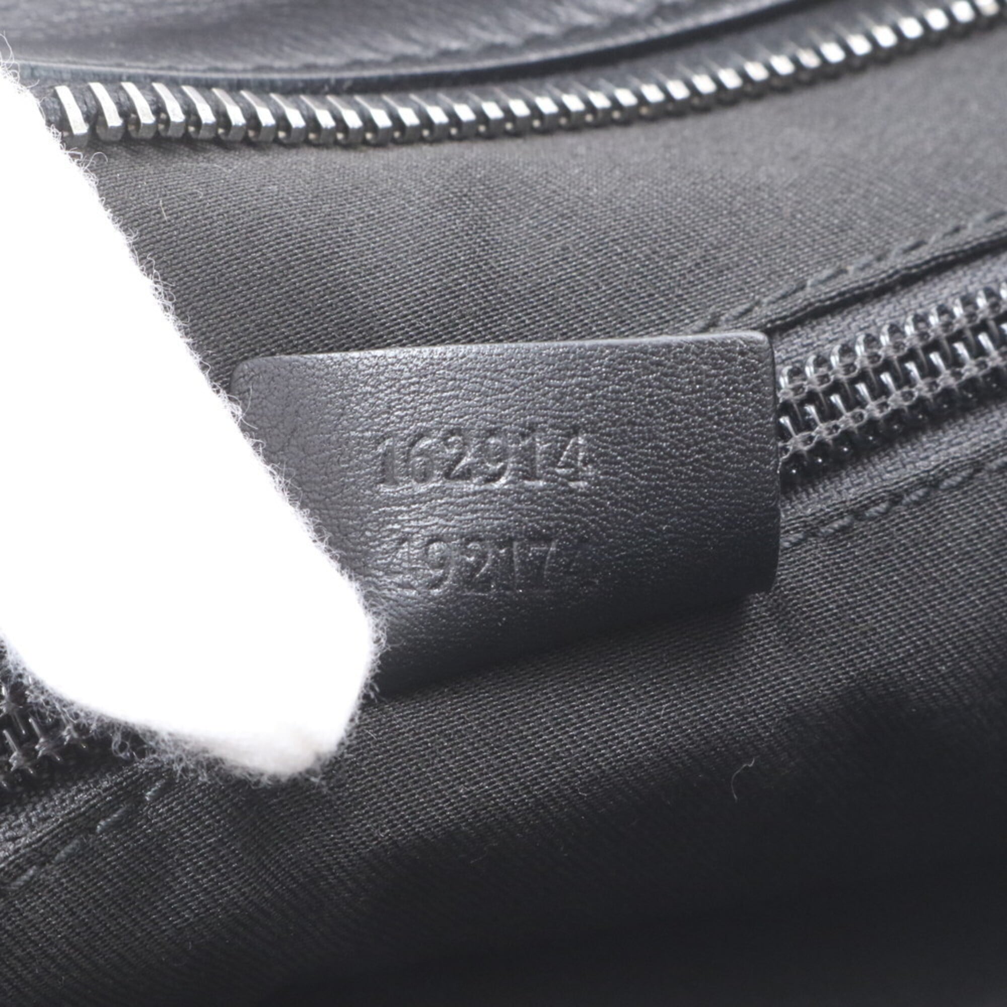 Gucci Guccissima Black Leather Shoulder Bag (Pre-Owned)