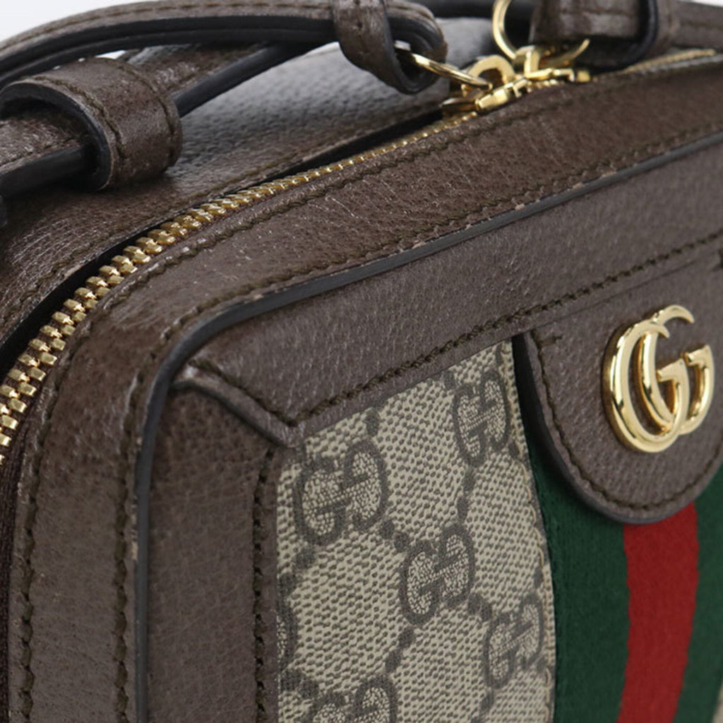 Gucci Brown Leather Shoulder Bag (Pre-Owned)