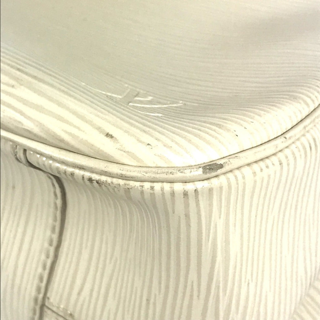 Louis Vuitton Epi White Epi Leather Handbag Tote Bag