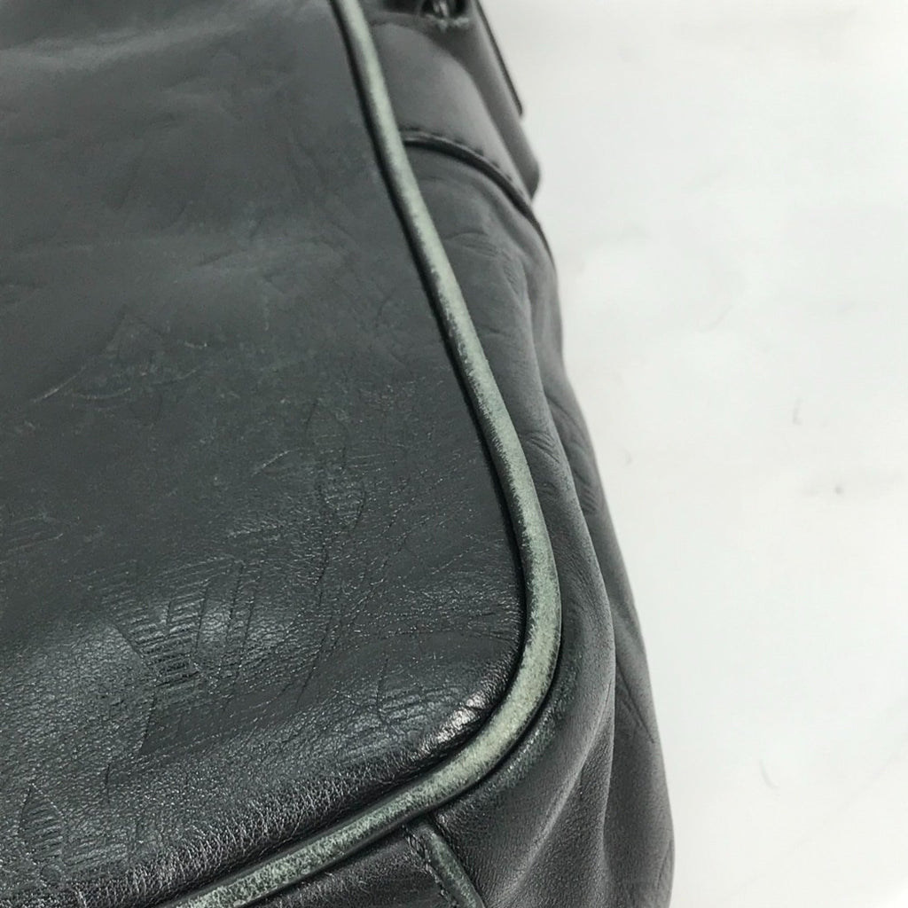 Louis Vuitton Monogram Shadow Black Galle Monogram Shadow Pochette Shoulder Bag