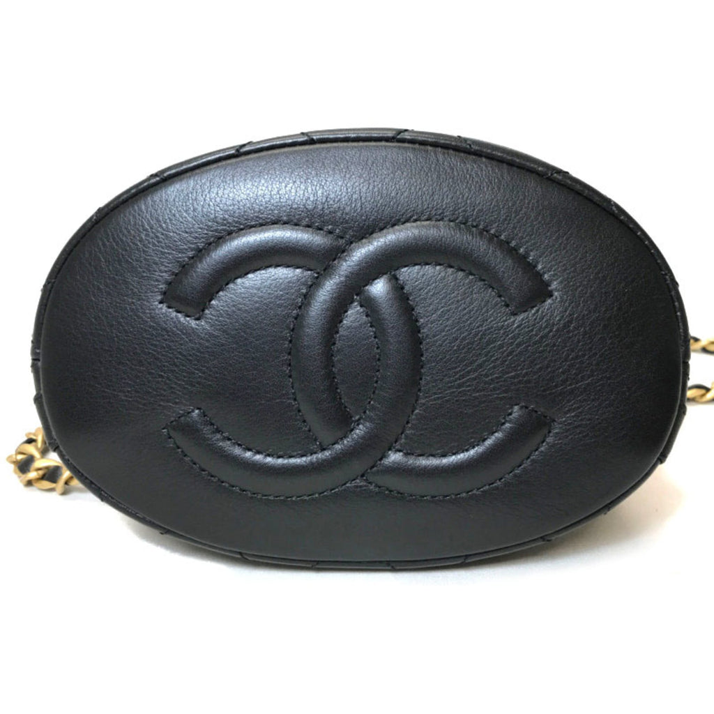 Chanel Black Leather Backpack
