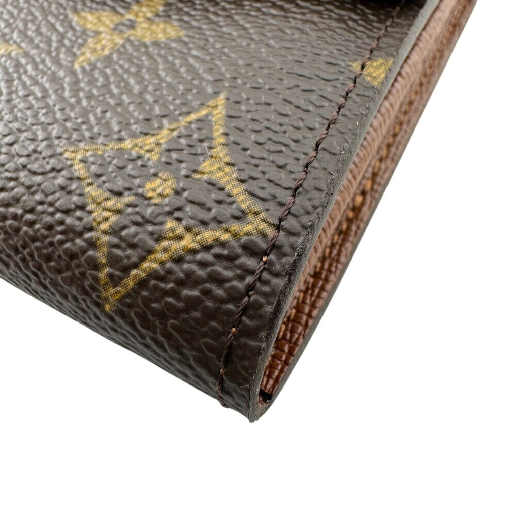 Louis Vuitton Monogram Brown Leather Long Wallet