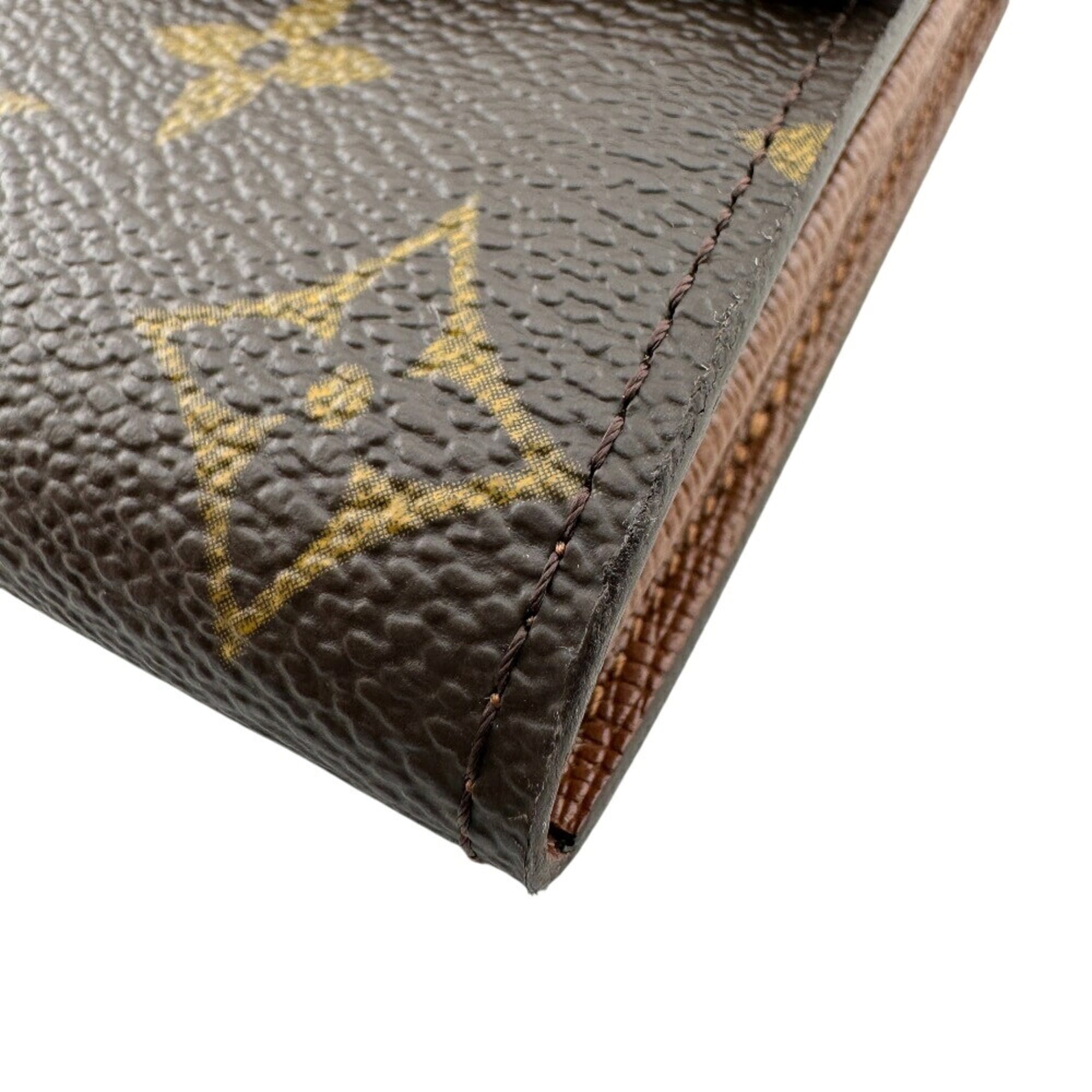Louis Vuitton Monogram Brown Leather Long Wallet