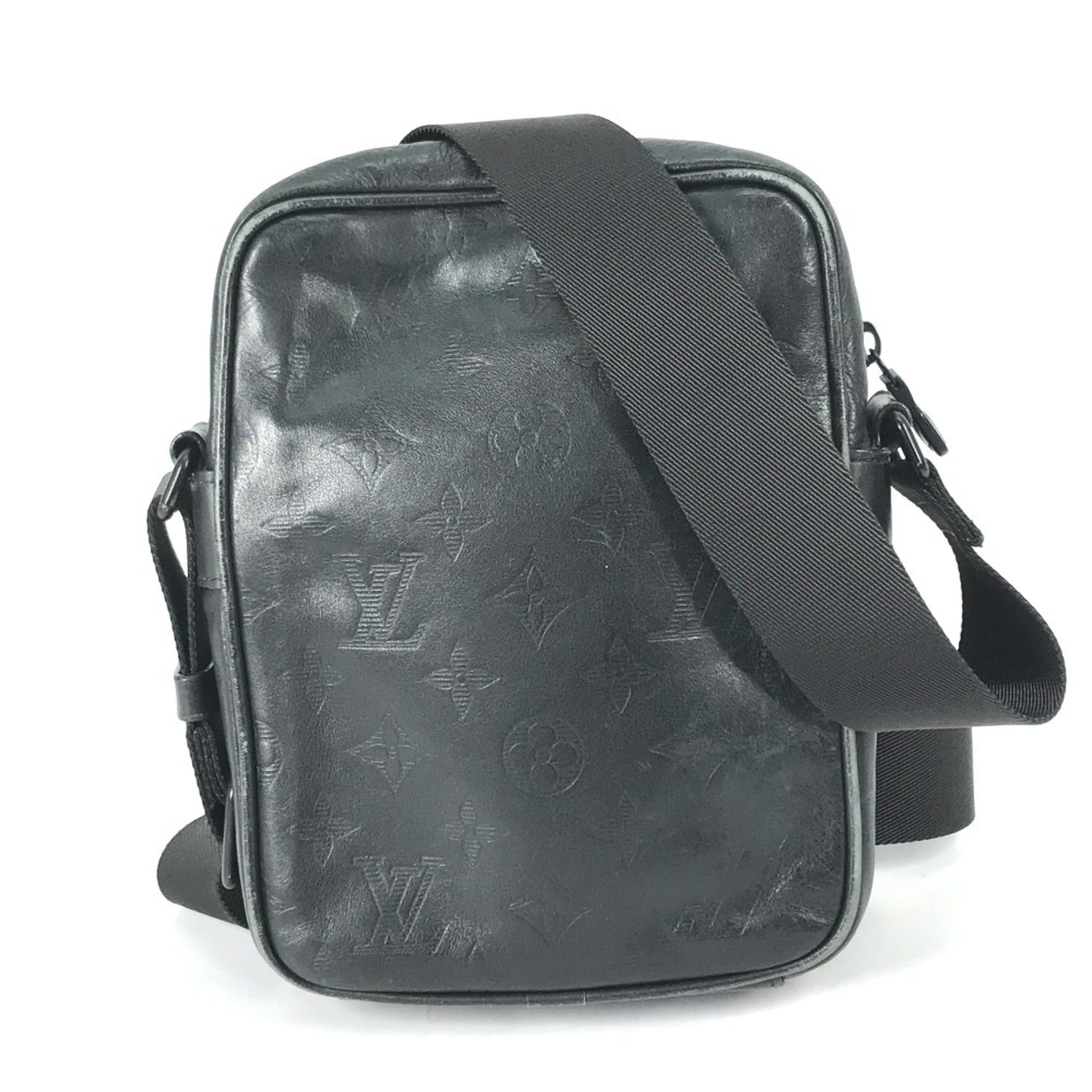 Louis Vuitton Monogram Shadow Black Galle Monogram Shadow Pochette Shoulder Bag