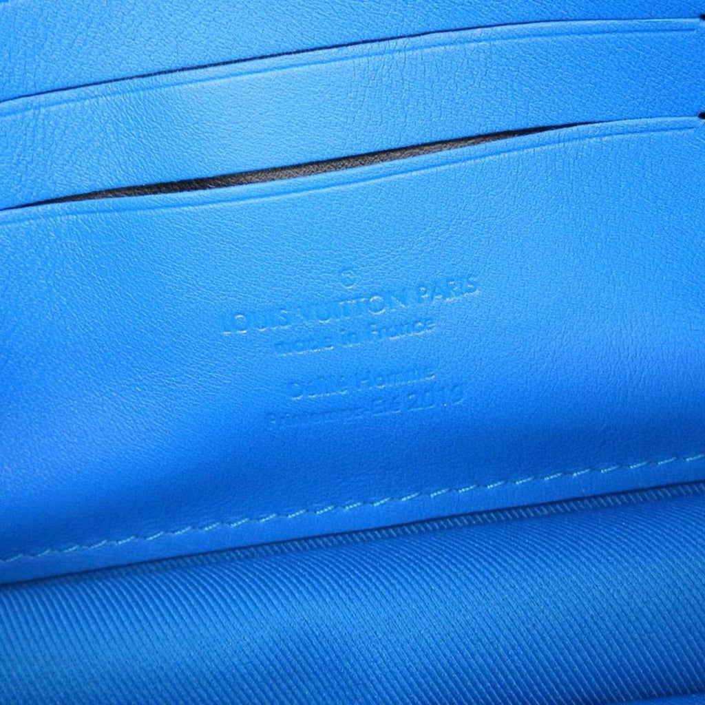 Louis Vuitton Blue Leather Clutch Bag Pochette