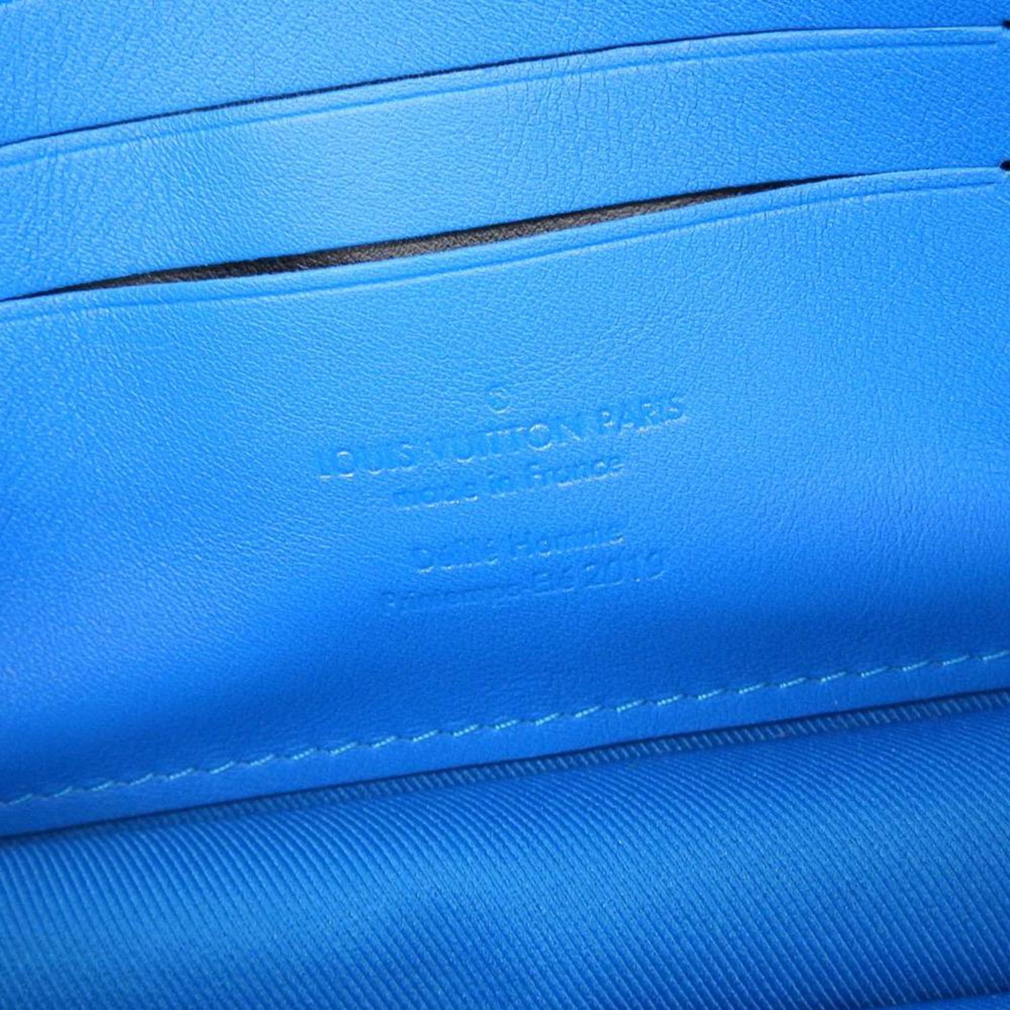 Louis Vuitton Blue Leather Clutch Bag Pochette