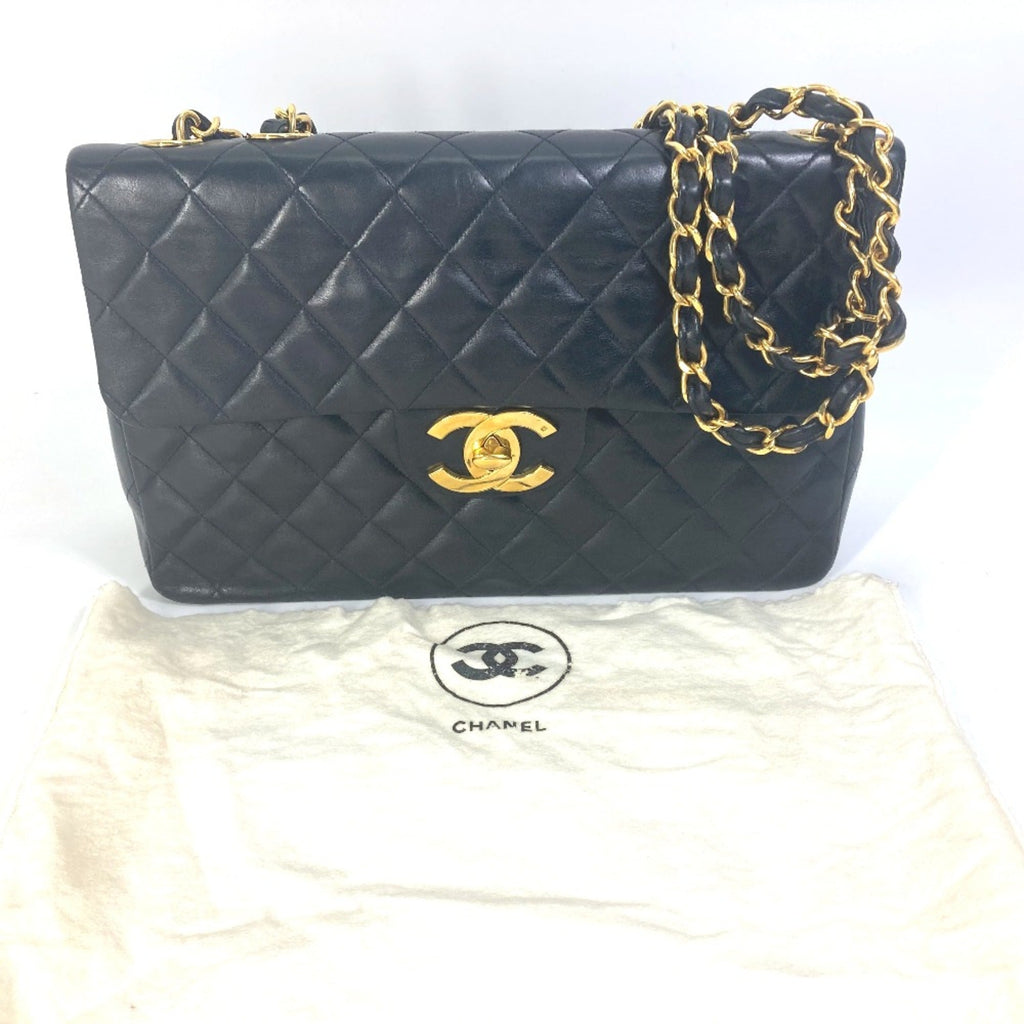 Chanel Black Leather Shoulder Bag