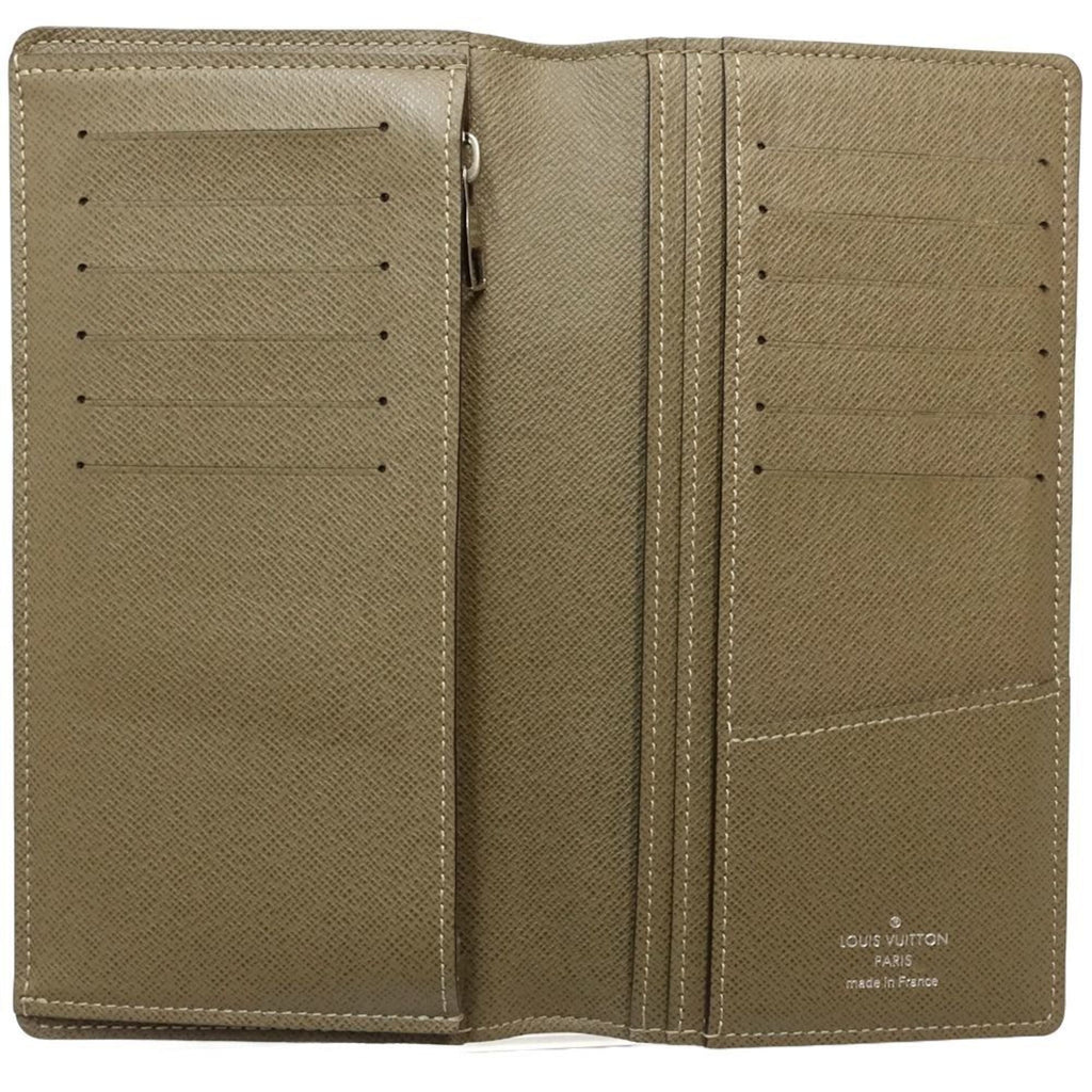 Louis Vuitton Khaki Taiga Leather Long Wallet