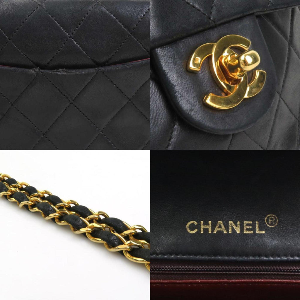 Chanel Black Leather Shoulder Bag