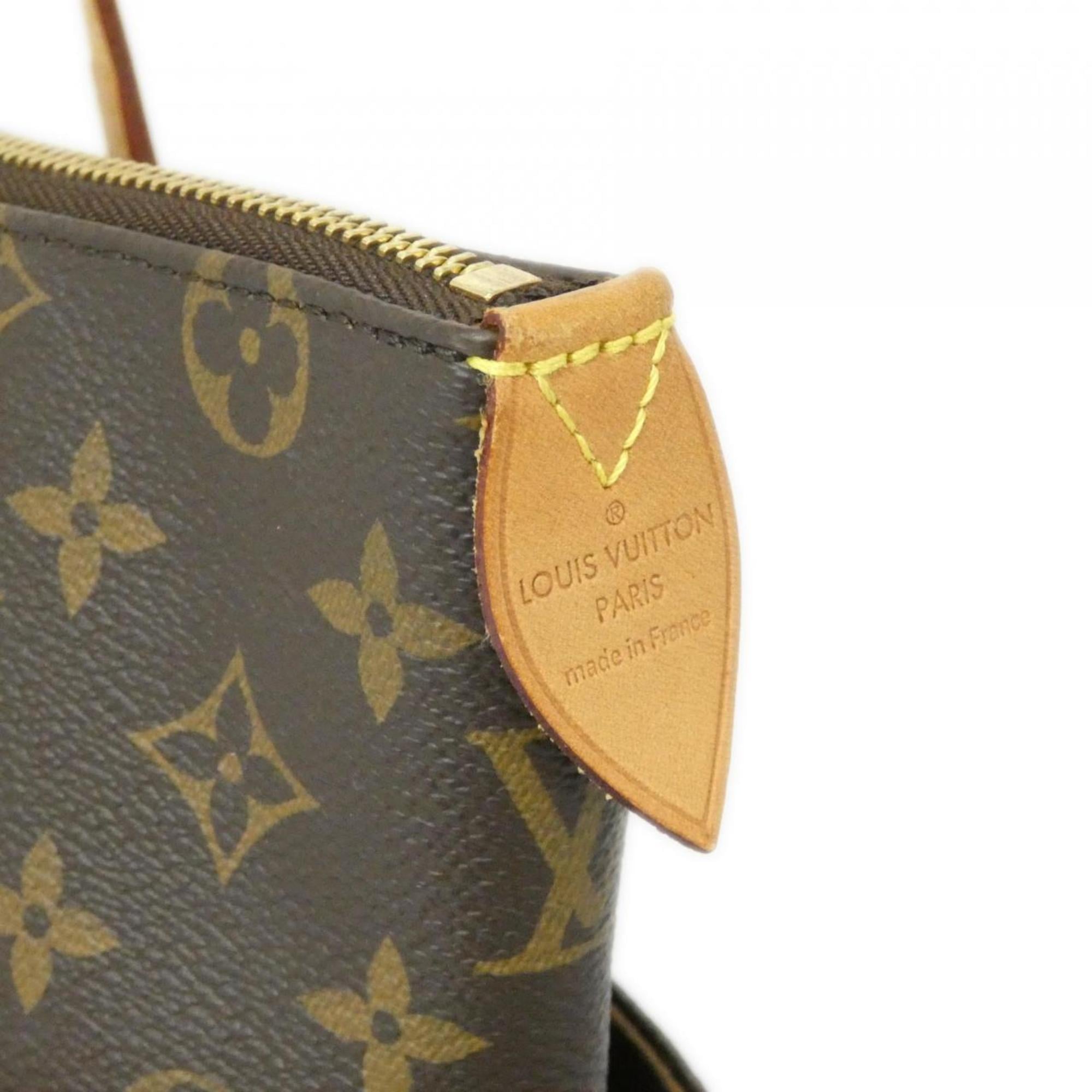 Louis Vuitton Marron Coated Canvas Handbag