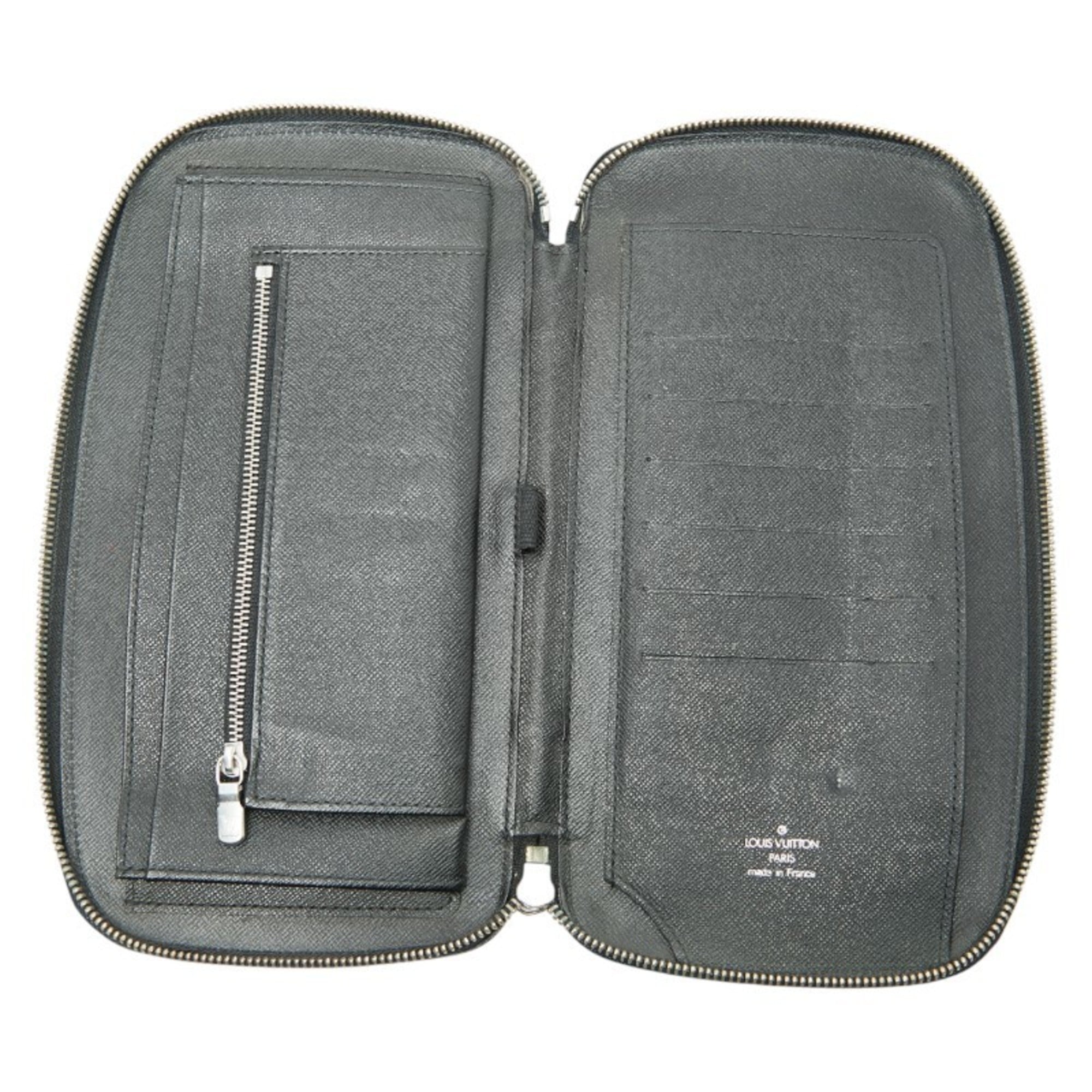 Louis Vuitton Ardoise Black Leather Pouch