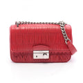 Prada Red Color Leather Shoulder Bag