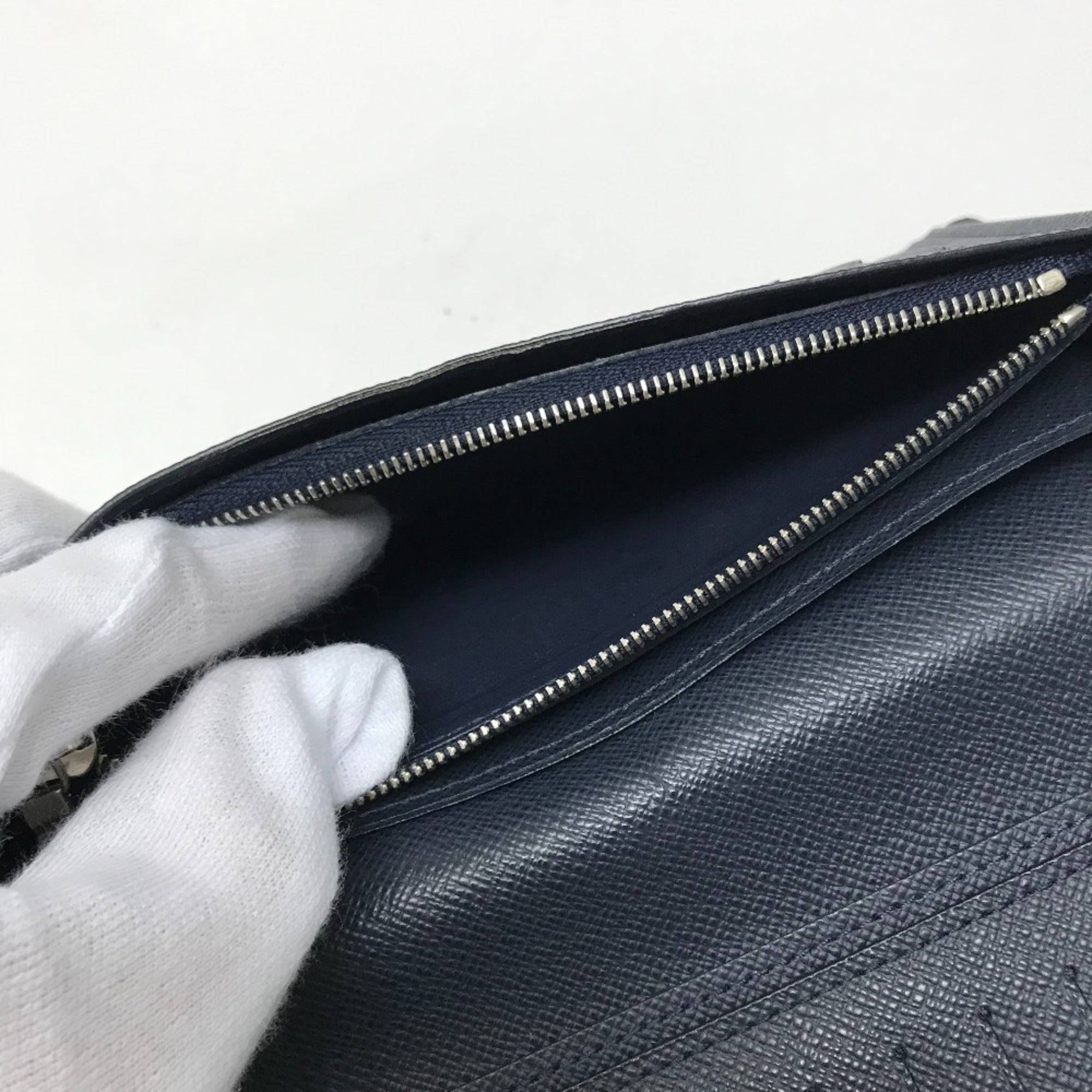 Louis Vuitton Navy Epi Leather Long Wallet