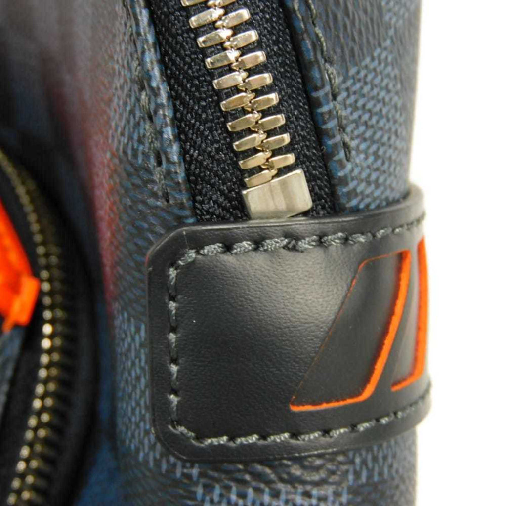 Louis Vuitton Damier Cobalt Navy Orange Damier Canvas Backpack
