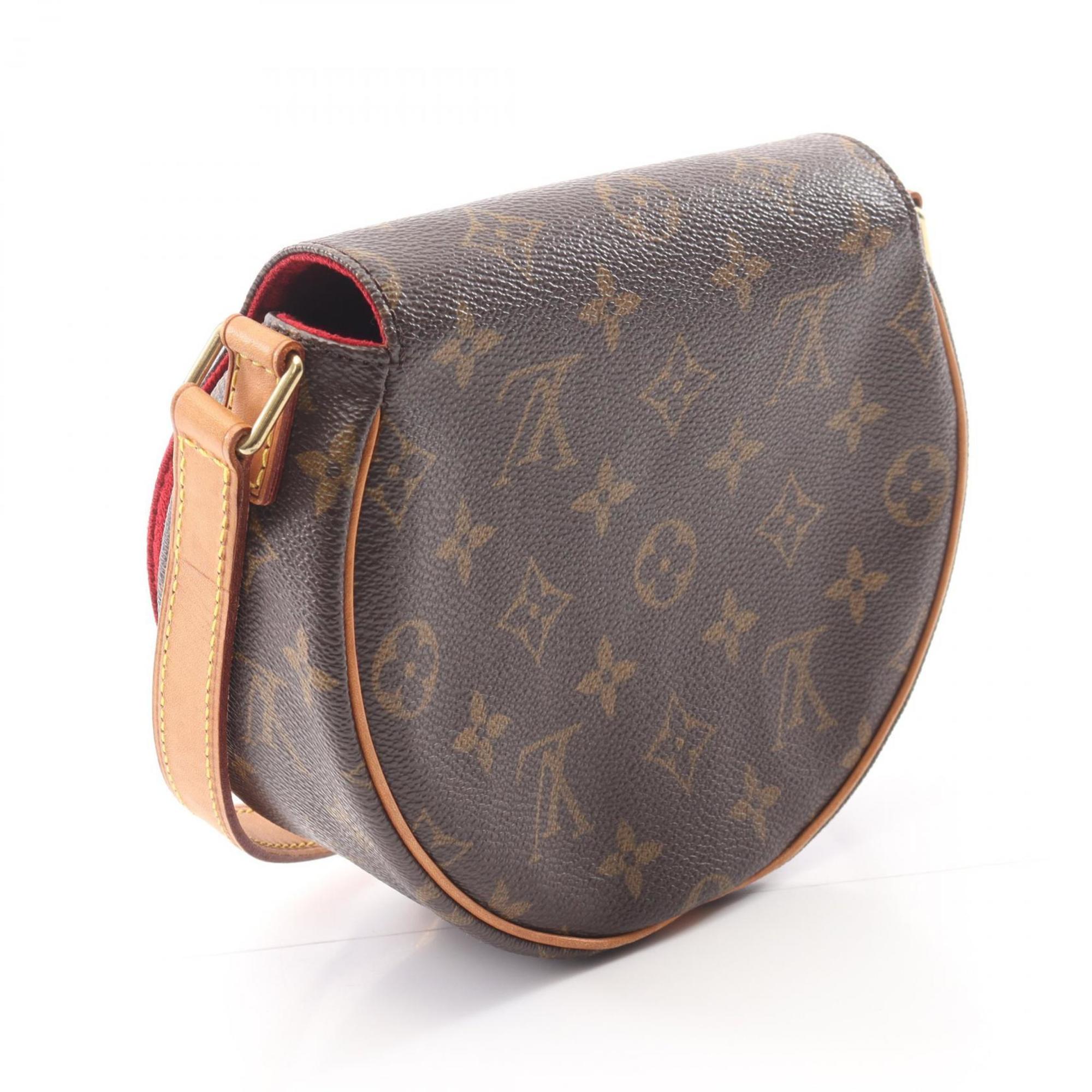 Louis Vuitton Brown Monogram Coated Canvas Leather Shoulder Bag