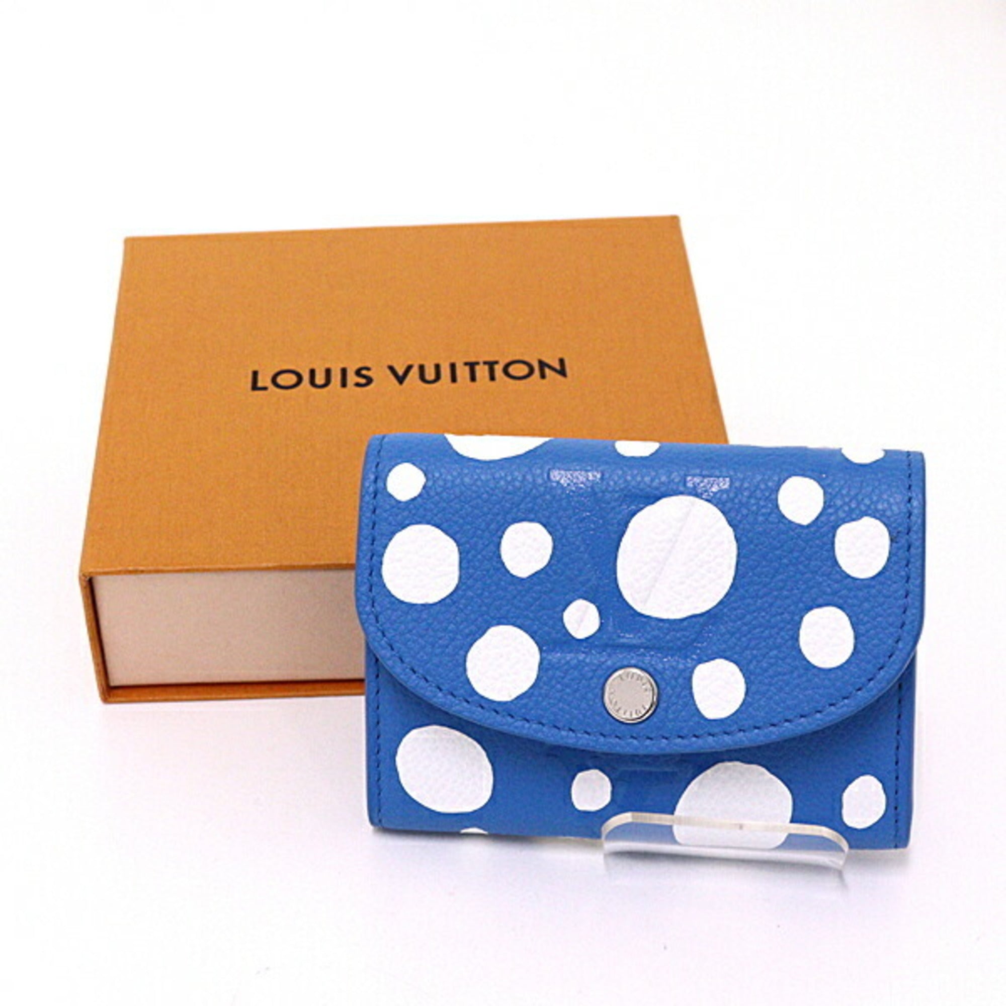 Louis Vuitton Light Blue Cuir Ombre Leather Wallet