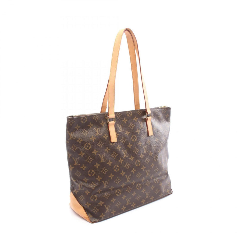 Louis Vuitton Brown Coated Canvas Leather Tote Bag