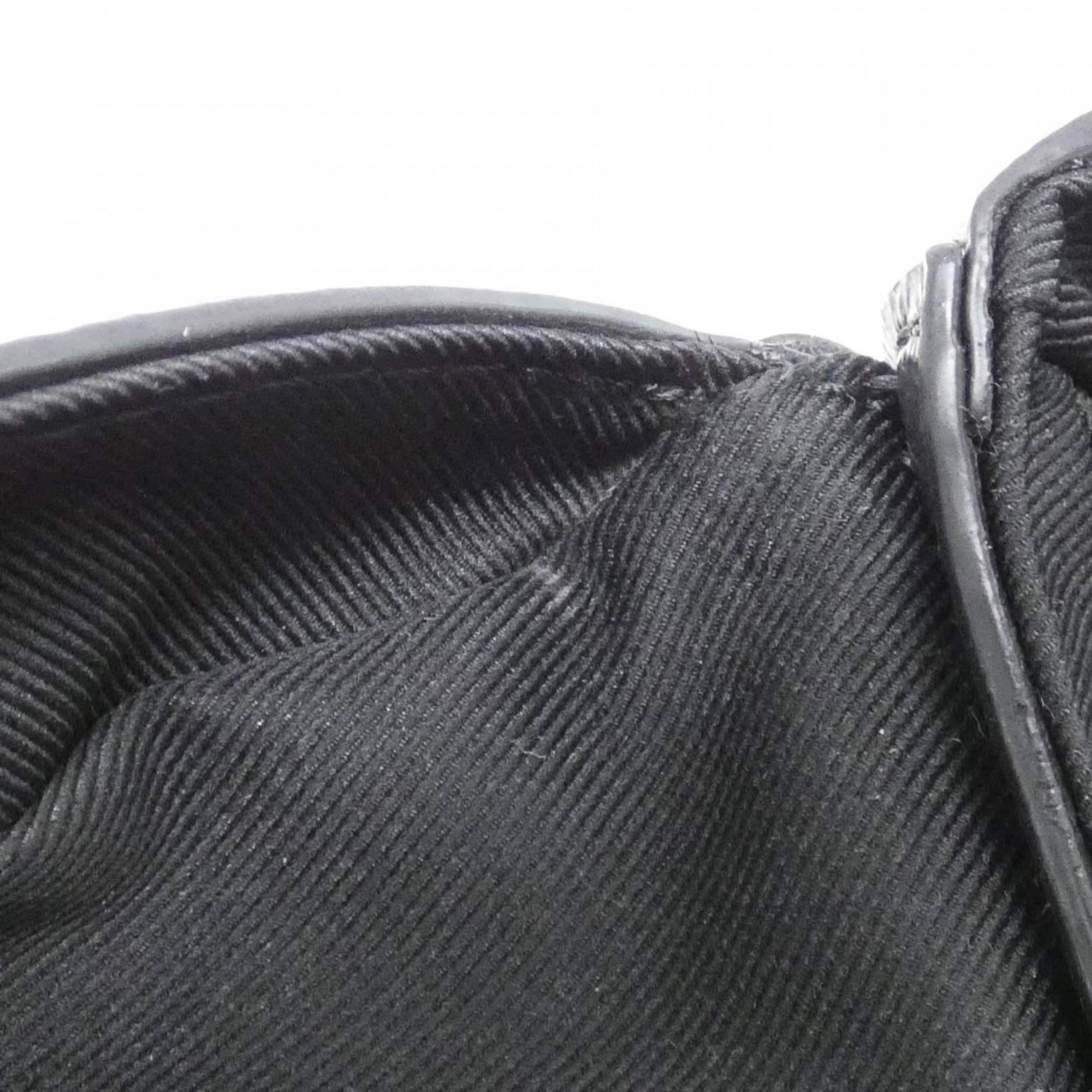 Louis Vuitton Black Coated Canvas Shoulder Bag