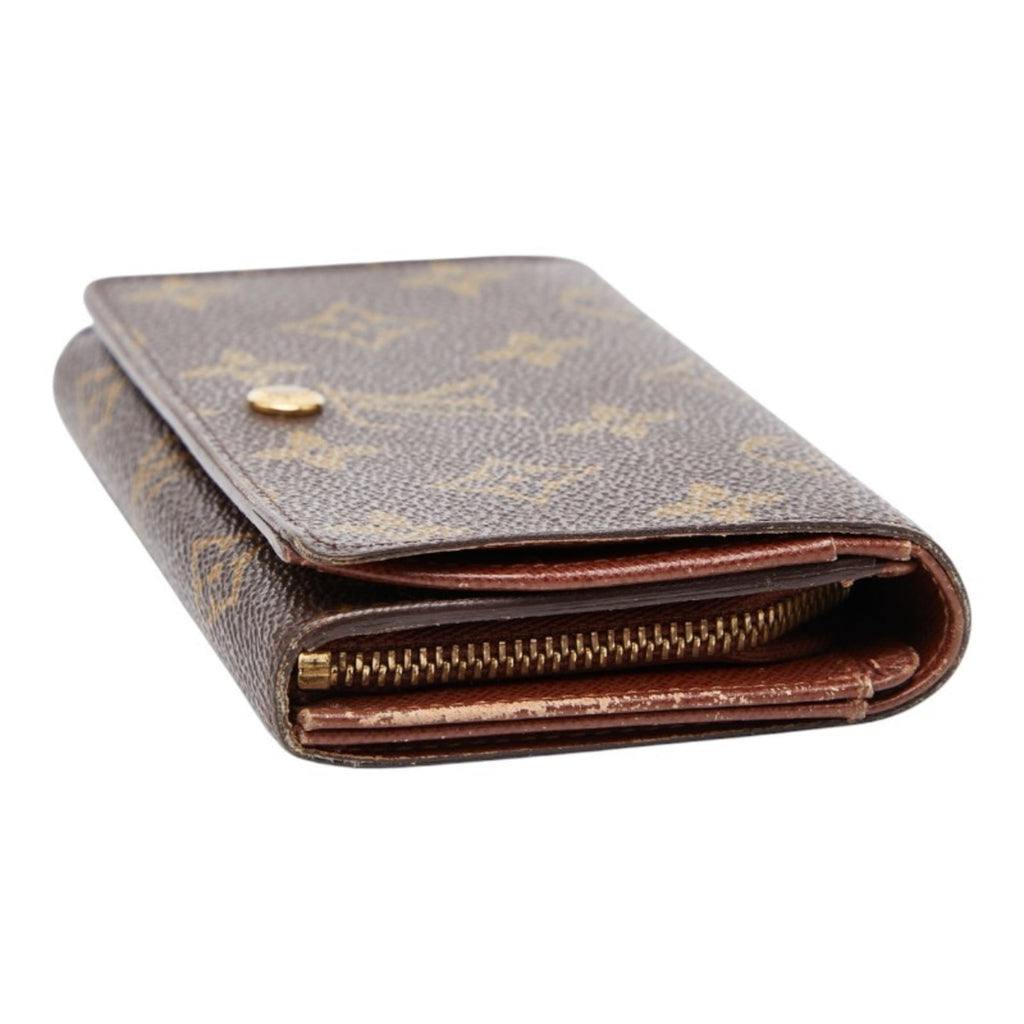 Louis Vuitton Brown Pvc Leather Wallet