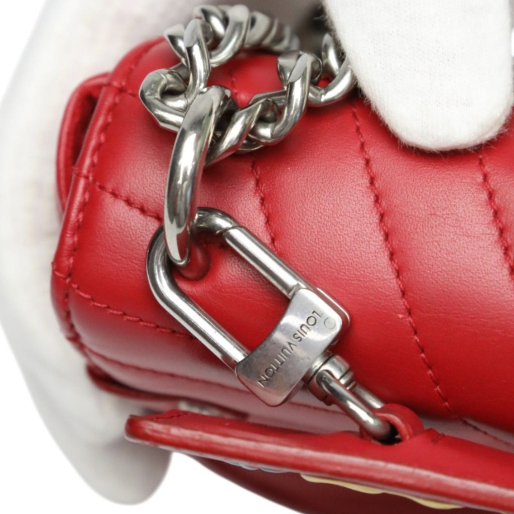 Louis Vuitton Red Color Leather Shoulder Bag