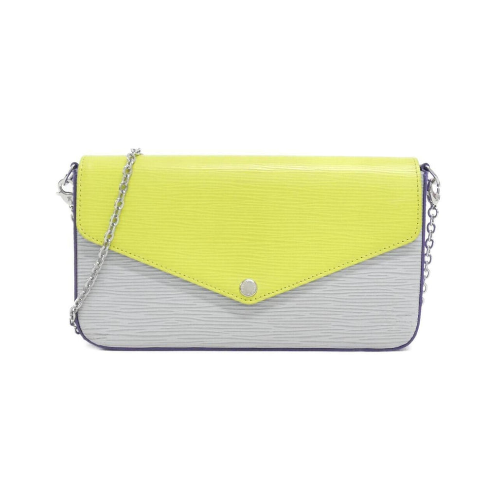 Louis Vuitton Yellow Leather Pochette Shoulder Bag