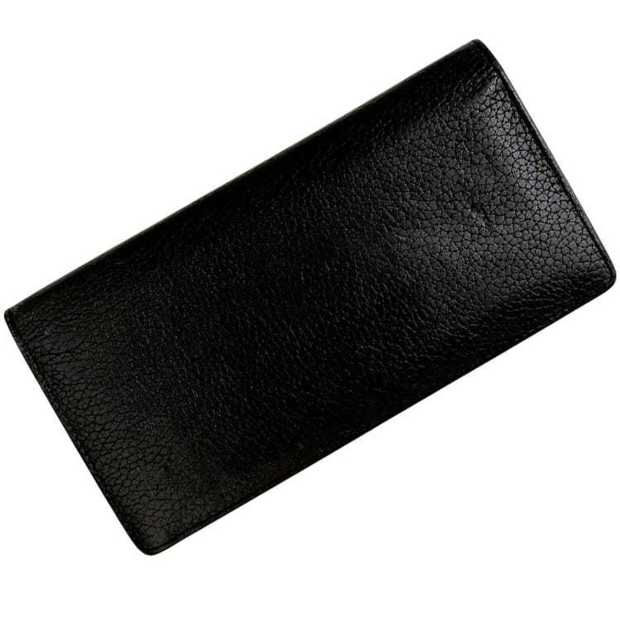 Louis Vuitton Black Noir Leather Long Wallet