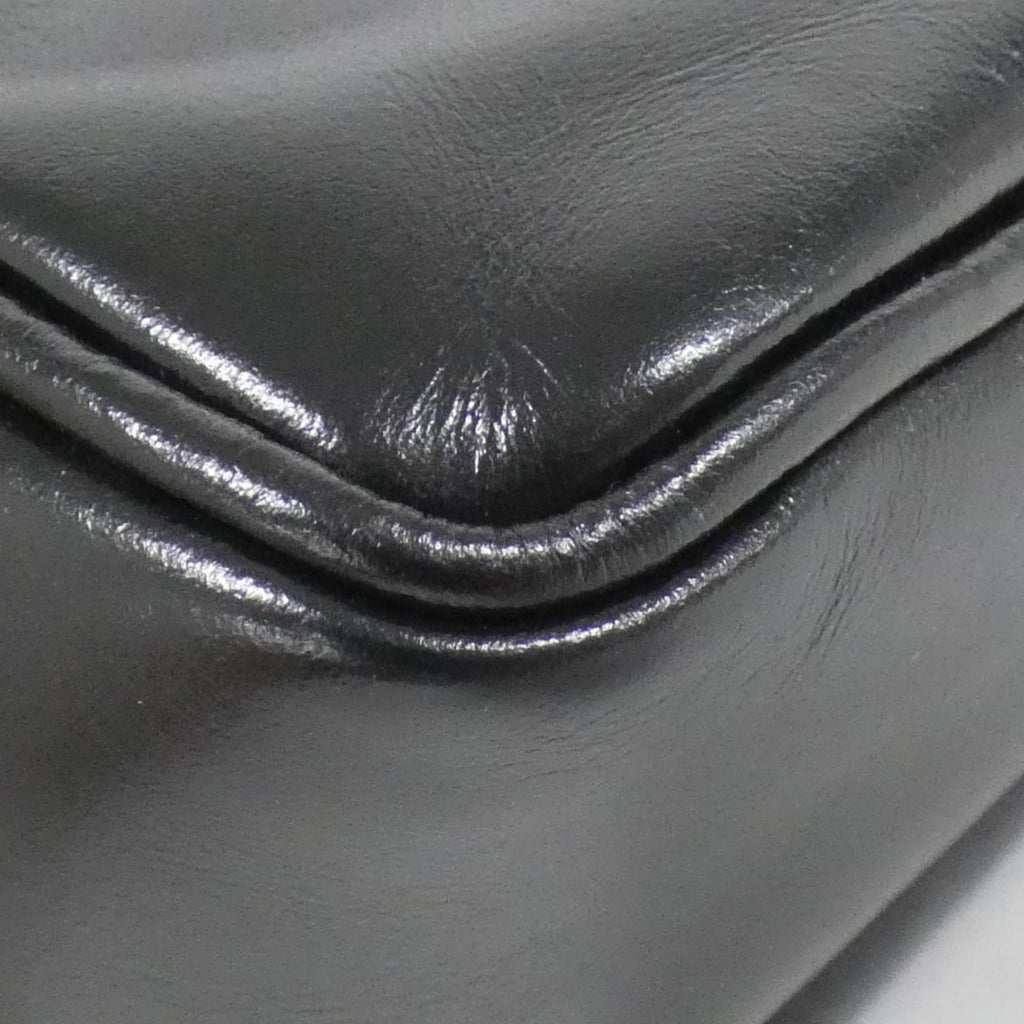 Louis Vuitton Black Leather Shoulder Bag
