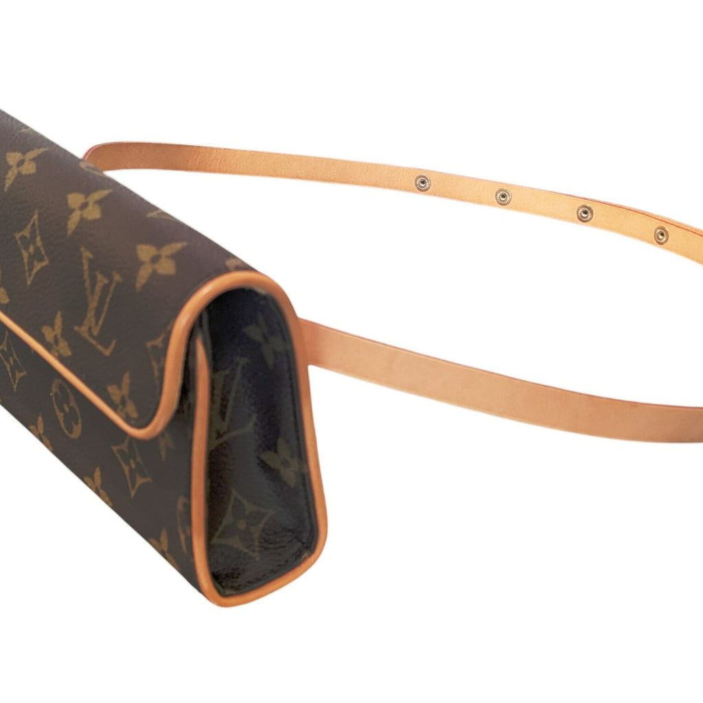 Louis Vuitton Brown Monogram Canvas Pochette Pouch Shoulder Bag