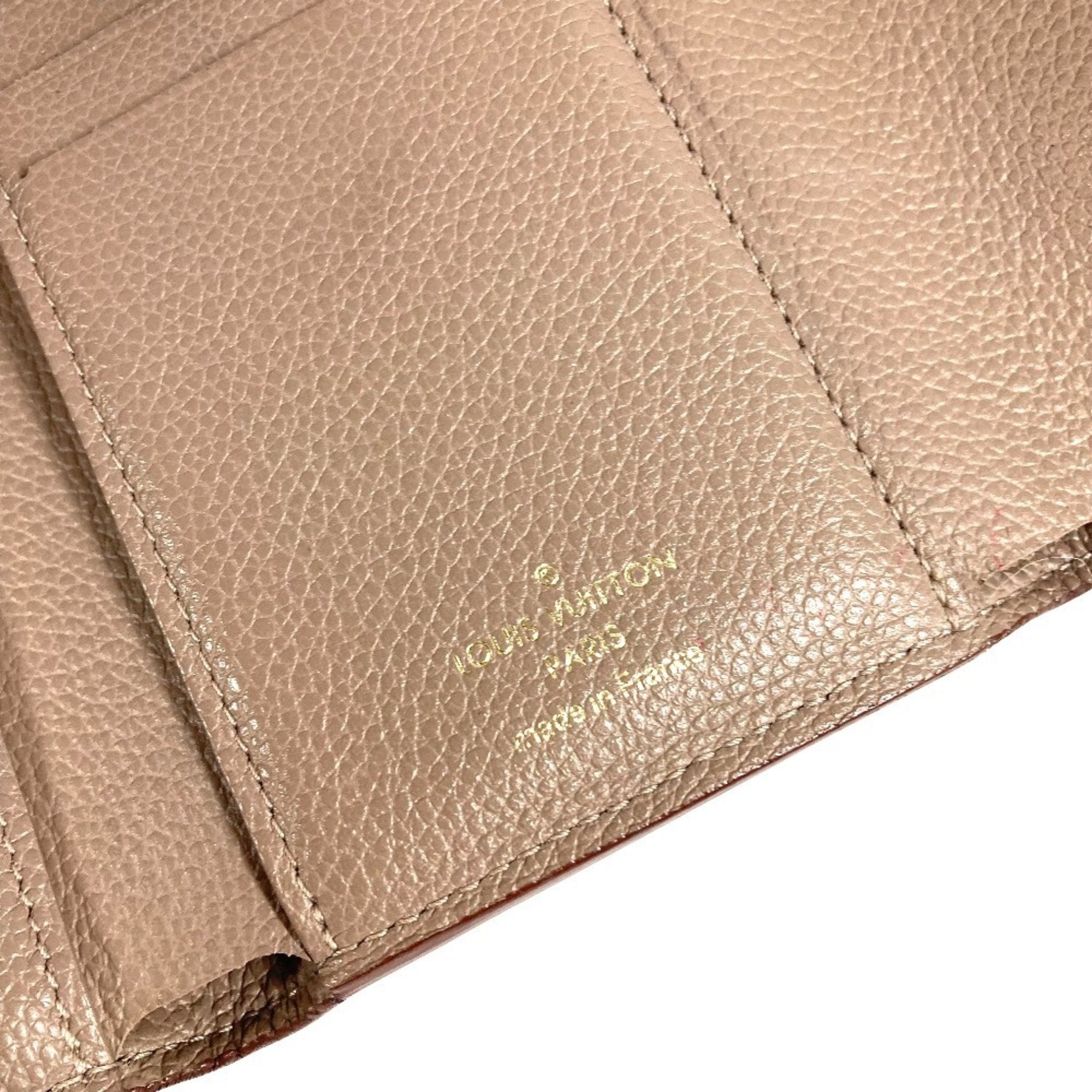 Louis Vuitton Beige Monogram Empreinte Wallet (Tri-Fold)