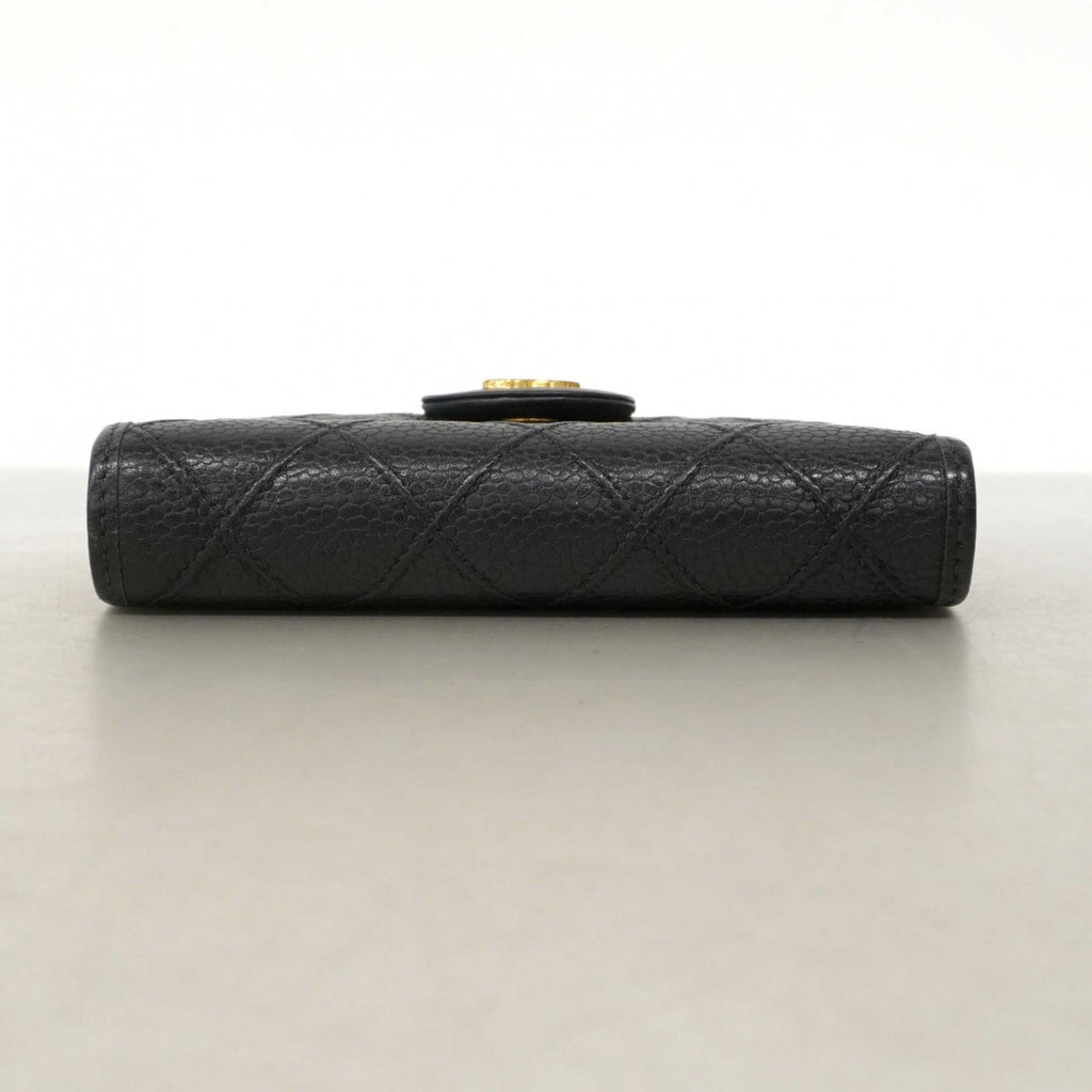 Chanel Black Grained Calfskin Wallet (Bi-Fold)