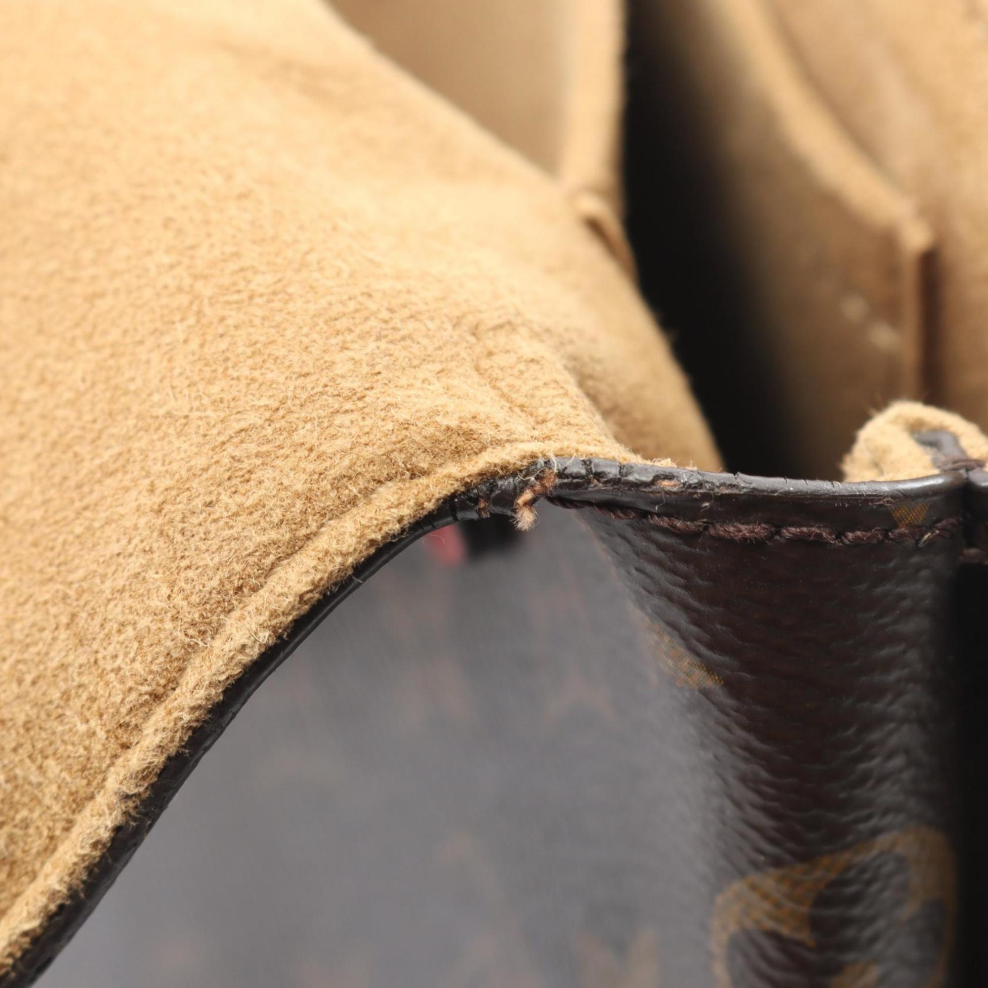 Louis Vuitton Brown Coquelicots Monogram Red Color Monogram Leather Handbag