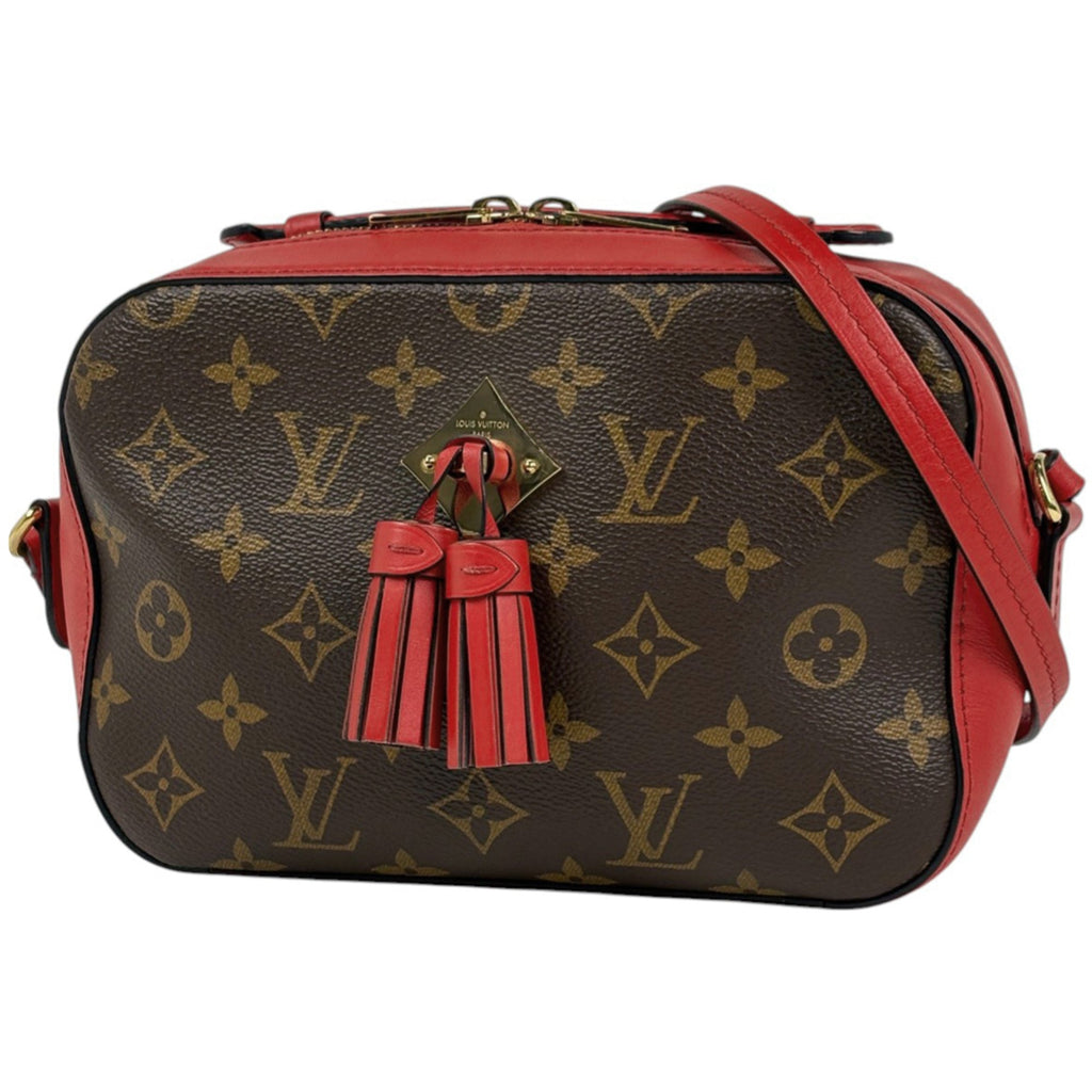 Louis Vuitton Brown Coquelicots Red Color Monogram Shoulder Bag