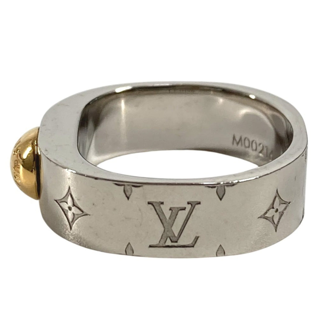 Louis Vuitton Gold Silver Metal Band Ring