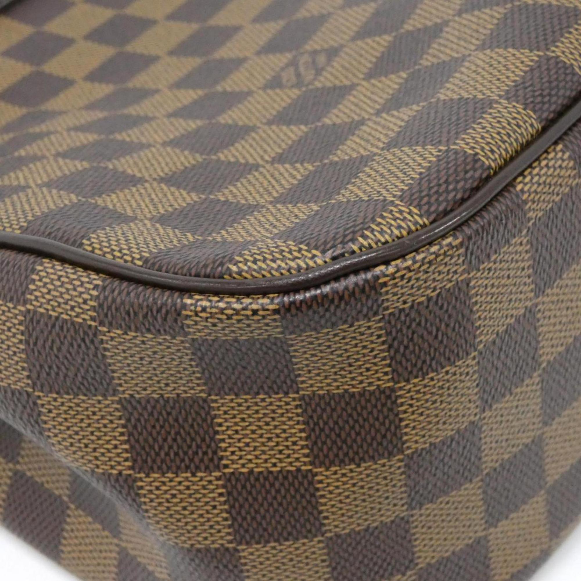 Louis Vuitton Damier Canvas Ebene Coated Canvas Leather Handbag