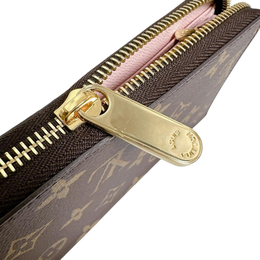 Louis Vuitton Brown Monogram Rose Ballerine Monogram Long Wallet