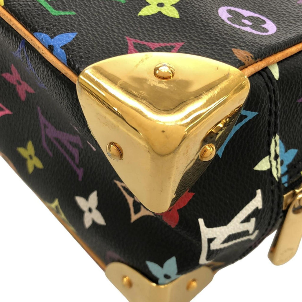 Louis Vuitton Black Coated Canvas Handbag